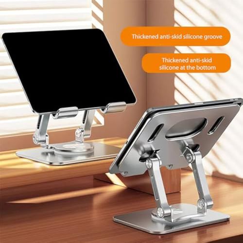 🔥🔥🚀Best Selling Aluminum Alloy 360 Rotation Portable Foldable Laptop Stand Adjustable Height Metal Stand for Laptop and Tablet