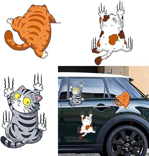 🚗🚗🚗Buy 1 + Get 1 Free -- Cute Cat Cartoon Decal Car Stickers🚀