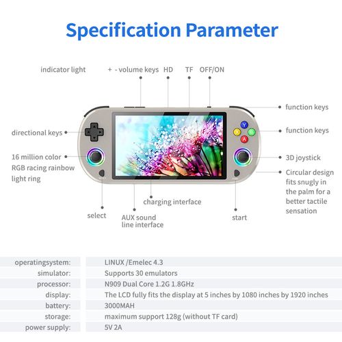 🚀🚀🔥2 in 1  4k hd Tv Output Retro Mini Game Console Portable Video Handheld Game Player Built-in 2000+ Classic Mini Games