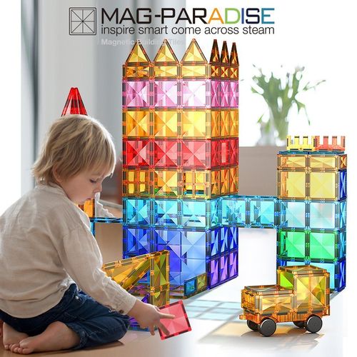 Magnetic Toys, 3D Construction Toys, Magnetic Blocks Construction Toys, Suitable for Boys and Girls