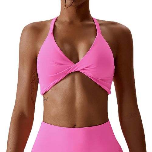 Quick Dry Summer Sexy Yoga Outfits Twist Front Backless Sports Bra Legging Gym Wear Yoga Set Women😍