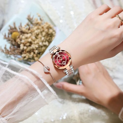 🔥🔥POEDAGAR Luxury Watch For Woman High Quality Diamond Ladies Quartz Watch Waterproof Date Stainless Steel Women Watches 🔥