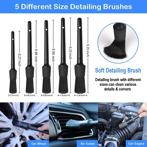🔥🔥🚀Hot Sales 26 Pcs Car Detailing Brush Set Auto Washing Drill Cleaning Brush Set Car Cleaning Tools Kit