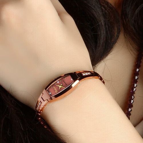 Business Quartz Ladies Watch Synthetic Sapphire Mirror Waterproof Hand Clock Tungsten Steel Strap for Women Watches