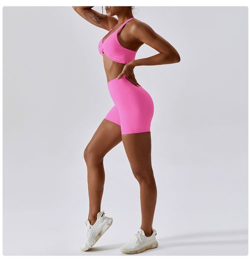 Quick Dry Summer Sexy Yoga Outfits Twist Front Backless Sports Bra Legging Gym Wear Yoga Set Women😍