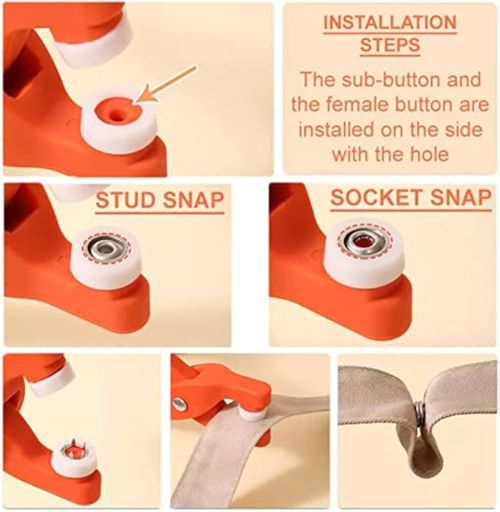 🔥♥️200 Pcs - Metal Snap Buttons with Fastener Pliers Tool Kit