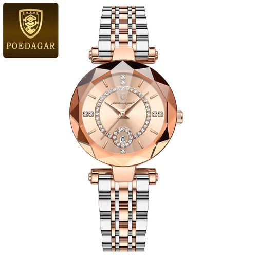 🔥🔥POEDAGAR Luxury Watch For Woman High Quality Diamond Ladies Quartz Watch Waterproof Date Stainless Steel Women Watches 🔥
