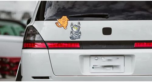 🚗🚗🚗Buy 1 + Get 1 Free -- Cute Cat Cartoon Decal Car Stickers🚀