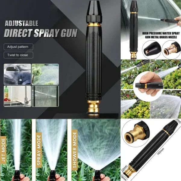 🔥🔥Summer Clearance🔥🔥--High Pressure Water Spray Gun Nozzle , Car & Bike Wash – Adjustable Nozzle Spray Water Gun, Water Jet Hose Nozzles Pipe For Gardening, Window Cleaning Water Nozzle, Gardening water sprayer gun