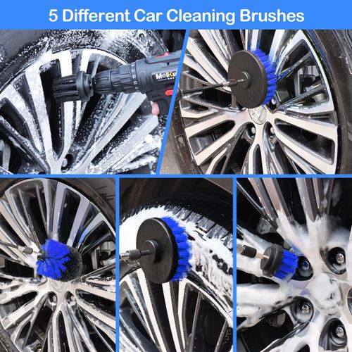 🔥🔥🚀Hot Sales 26 Pcs Car Detailing Brush Set Auto Washing Drill Cleaning Brush Set Car Cleaning Tools Kit