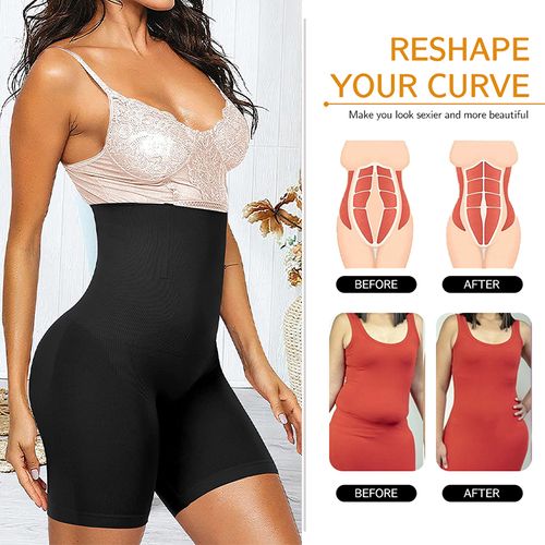 🔥High-Waisted Tummy Control and Butt Lifting Shapewear - Seamless and Breathable