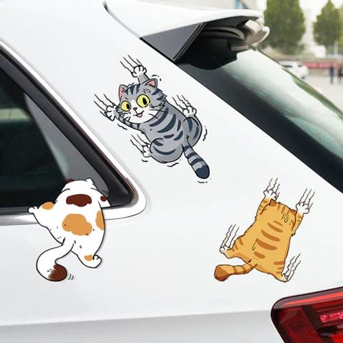 🚗🚗🚗Buy 1 + Get 1 Free -- Cute Cat Cartoon Decal Car Stickers🚀