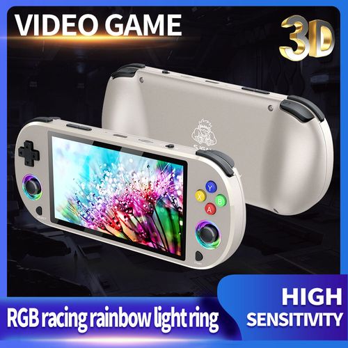 🚀🚀🔥2 in 1  4k hd Tv Output Retro Mini Game Console Portable Video Handheld Game Player Built-in 2000+ Classic Mini Games