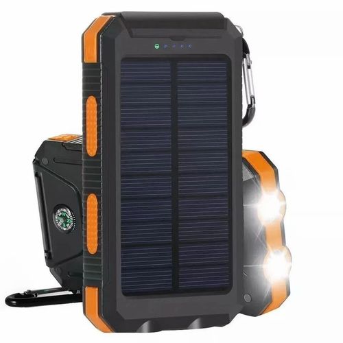 ☀️🌙Solar Power Bank Large-Capacity Phone Charger LED Travel Power Bank
