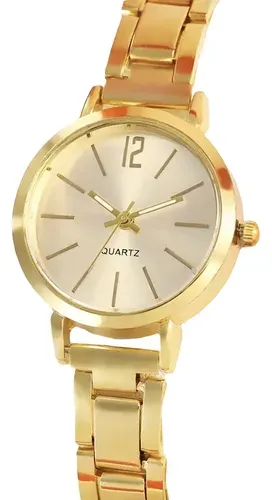 🔥⭐Stylish Round Analog Quartz Bangle Watch Pointer Dial Adjustable Strap Women♥️✨