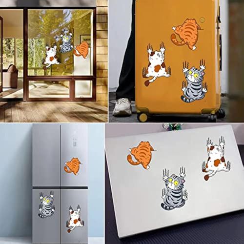 🚗🚗🚗Buy 1 + Get 1 Free -- Cute Cat Cartoon Decal Car Stickers🚀