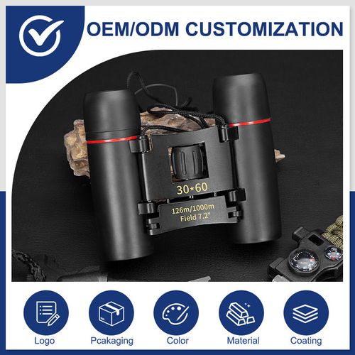 Mini Binoculars,XVZ 30x60 Portable Pocket Foldable Binoculars with Multi Blue Coated and Waterproof for Bird Watching,Mountaineering,Outdoor Hunting,Hiking Travel,Concert,Watching Performances