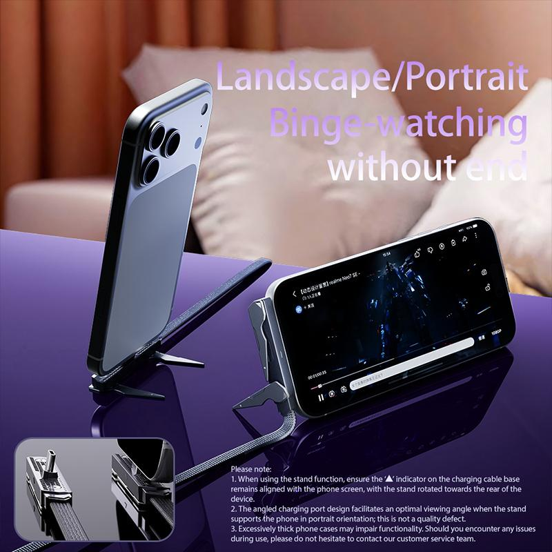 Invisible Holder Charger Cable with Stand