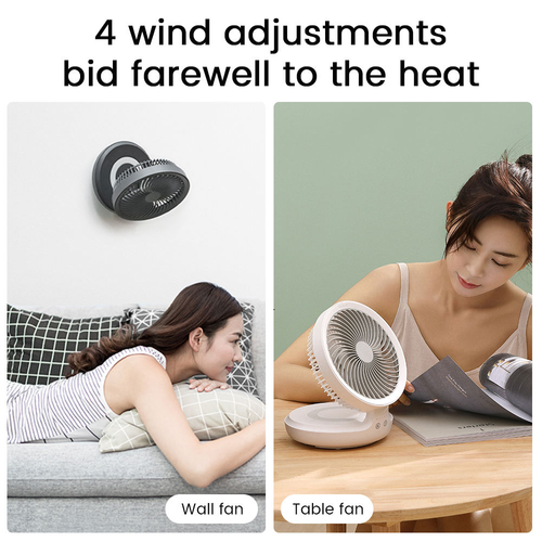 USB rotating table fan