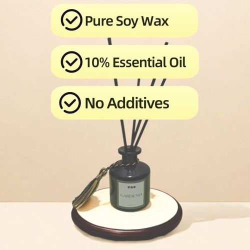 Floral Scent Reed Diffuser Black Classic 50ml Gardenia Bloom Fragrance Home Floral Scent Aroma Sets Packaging for Home