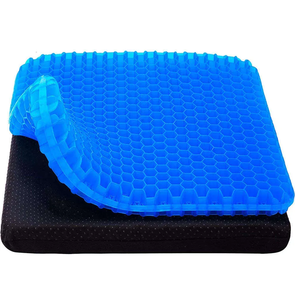 Office Chair Household Slow Rebound Car Butt Cushion Anti-slip Ergonomic Hip Cushion Cooling TPE Seat Cushion Cooling Gel Pad