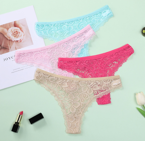 New Style Sexy Sustainable Breathable Lady Panty Quicky Dry Briefs Cotton Lace Women Underwear