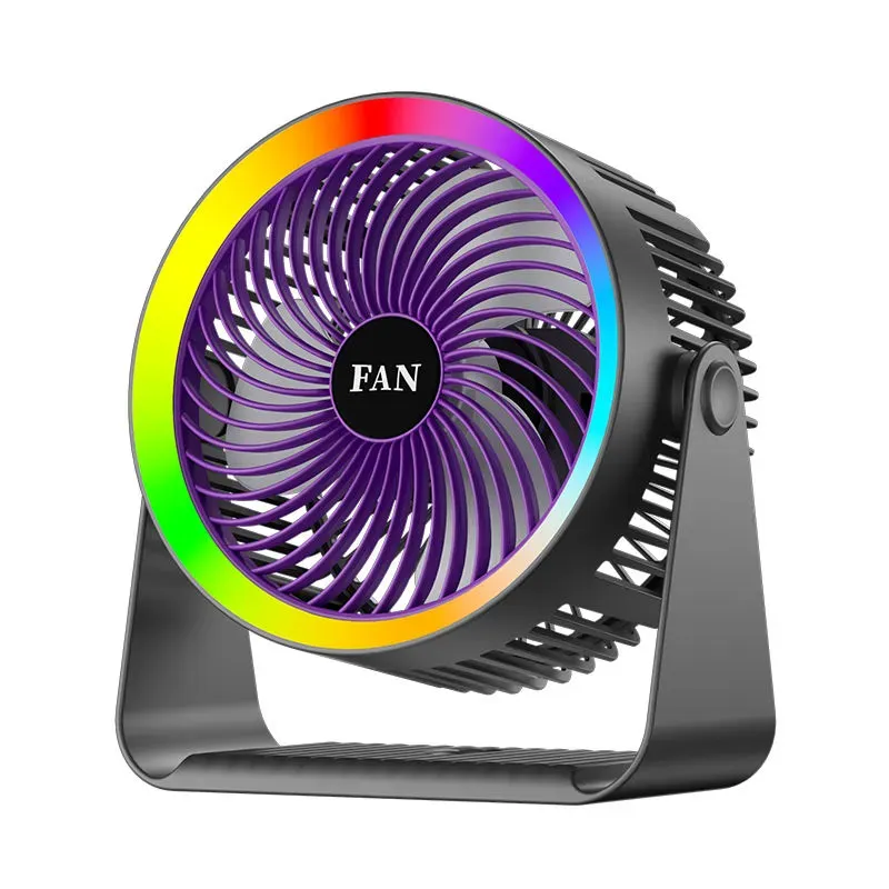 360 Degrees Rotating air Circulation Fan Usb Charging Small air Conditioning Office Desk Large Wind Super Quiet Electric Fan