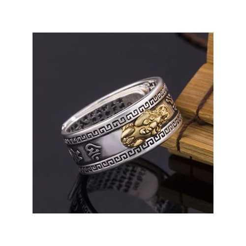 Feng Shui Amulet Wealth Lucky Obsidian Bracelet + Open Adjustable Charms Ring