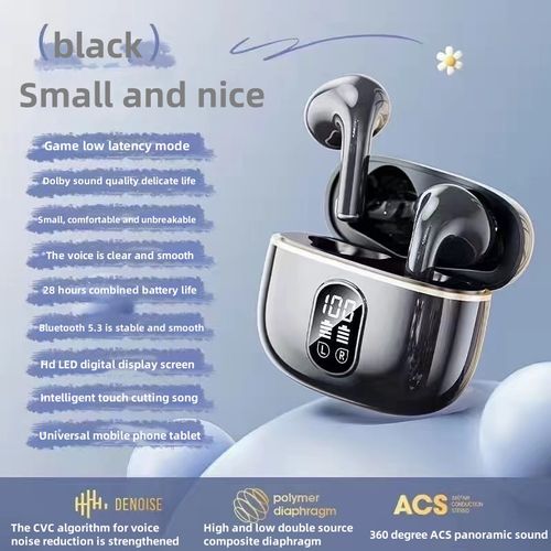 New in-ear wireless Bluetooth headphones noise-cancelling mini sports high sound quality and long endurance earbuds