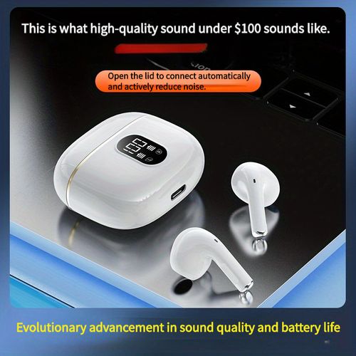 New in-ear wireless Bluetooth headphones noise-cancelling mini sports high sound quality and long endurance earbuds