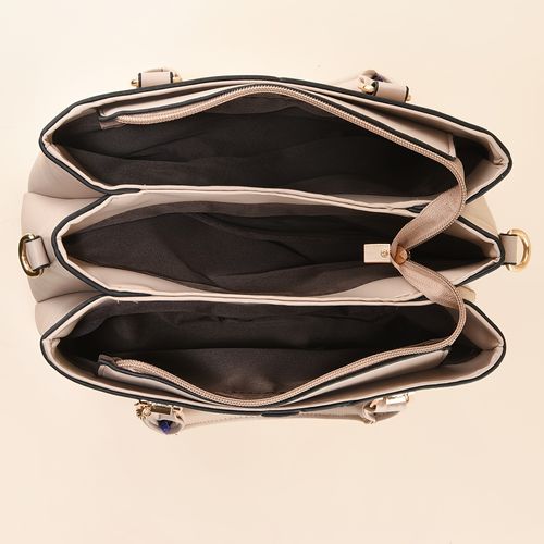 Fashionable ladies' large capacity handbag - plaid pattern design, three-layer pocket, zipper closure - optional colors: khaki, green, black B0002👜👡👜👠👜