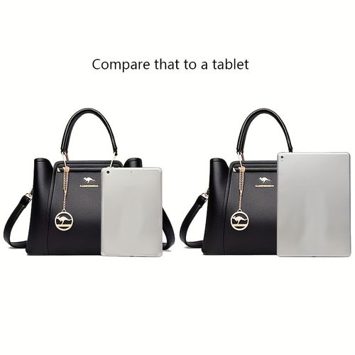 One-shoulder women's bag 2025 new Tote middle-aged handbag versatile atmospheric and fashionable mother imitation leather crossbody bag B0005👜👠👡👜