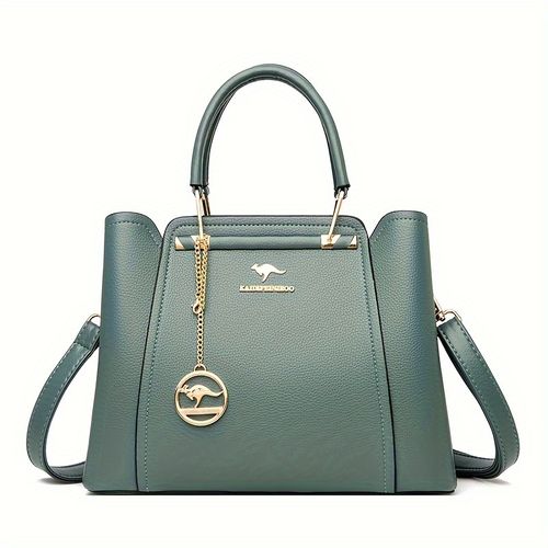 One-shoulder women's bag 2025 new Tote middle-aged handbag versatile atmospheric and fashionable mother imitation leather crossbody bag B0005👜👠👡👜