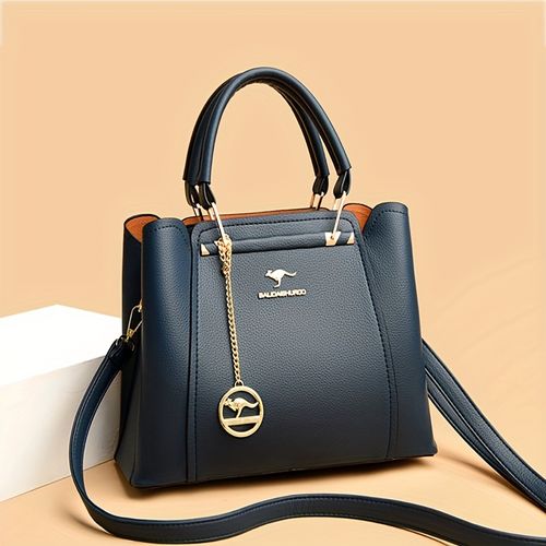 One-shoulder women's bag 2025 new Tote middle-aged handbag versatile atmospheric and fashionable mother imitation leather crossbody bag B0005👜👠👡👜