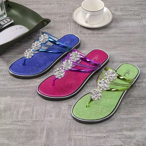Diamond floral pattern hollow flip flops slippers X0022👡👠👡👠👡