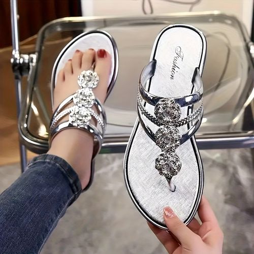 Diamond floral pattern hollow flip flops slippers X0021👡👠👡👠