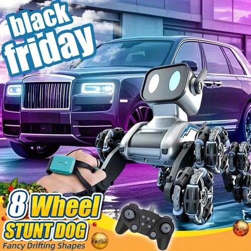 Children's remote control stunt mechanical dog