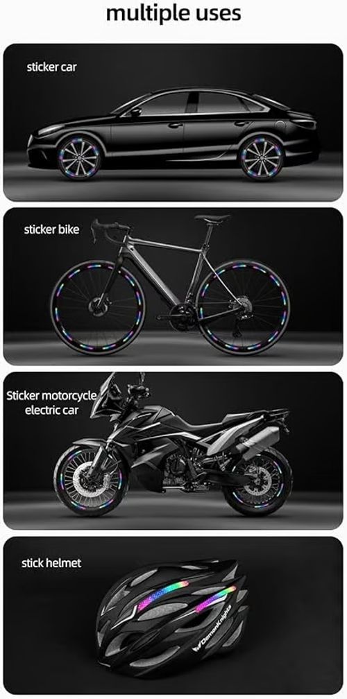 Car Stickers Glowing Wheel Hub Sticker Car Stripe Decals