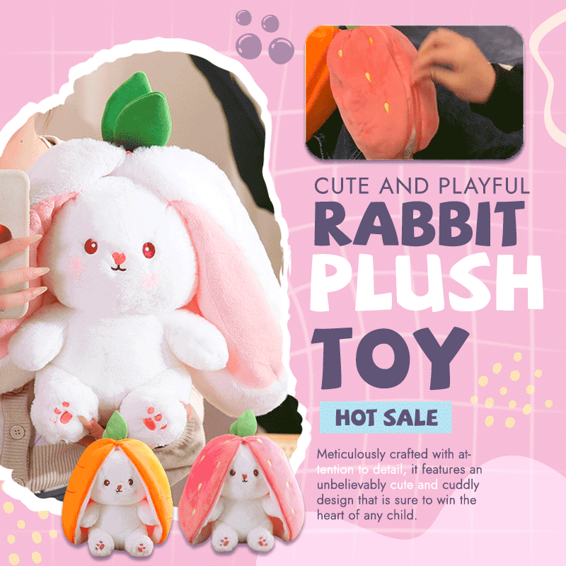 Transformed into Little Rabbit —Fruit Doll Plush Toy
