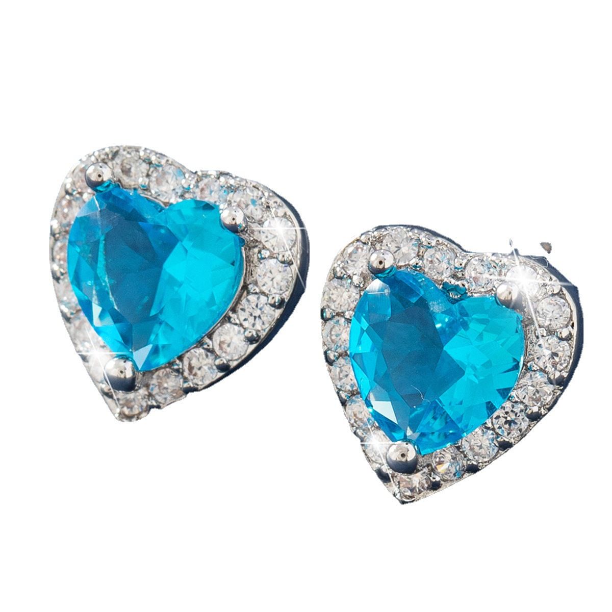 Cute heart-shaped earrings