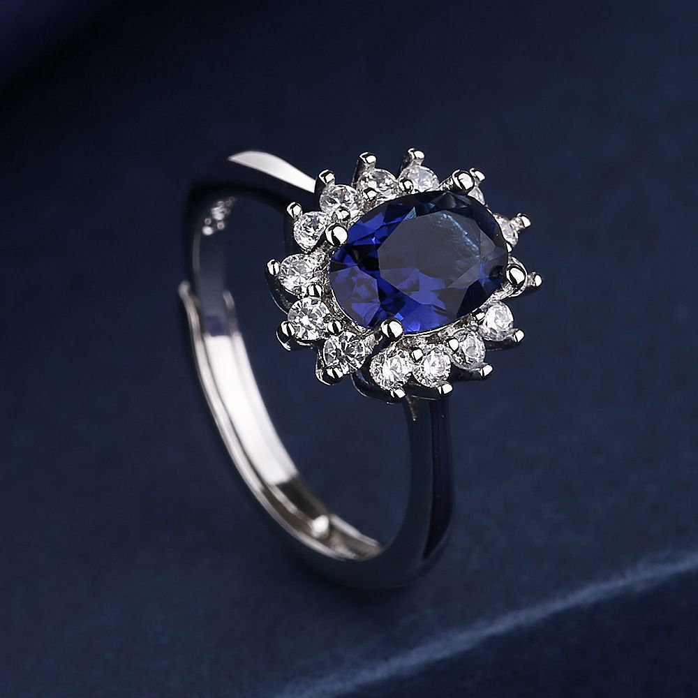 Ocean Heart Sapphire Micro Set Ring