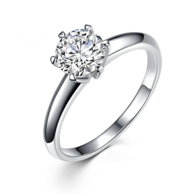 Classic Six Claw Moissanite Ring