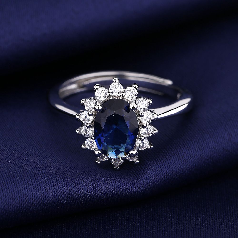 Ocean Heart Sapphire Micro Set Ring