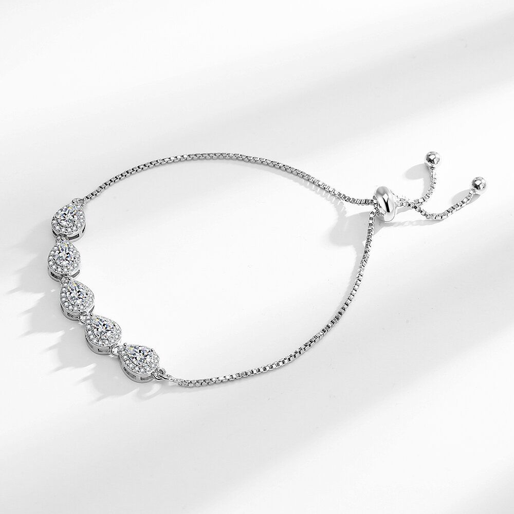Light luxury sparkling diamond zircon bracelet