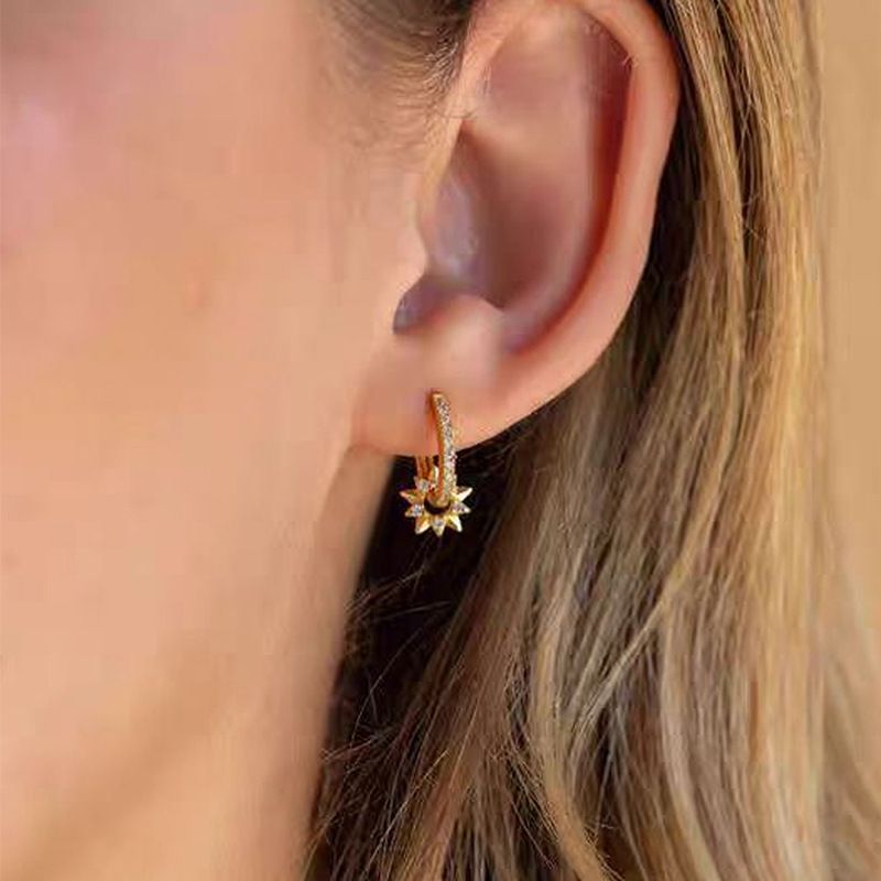 Fashion Trend Star Sun Pendant Earrings（New Customers Exclusive）