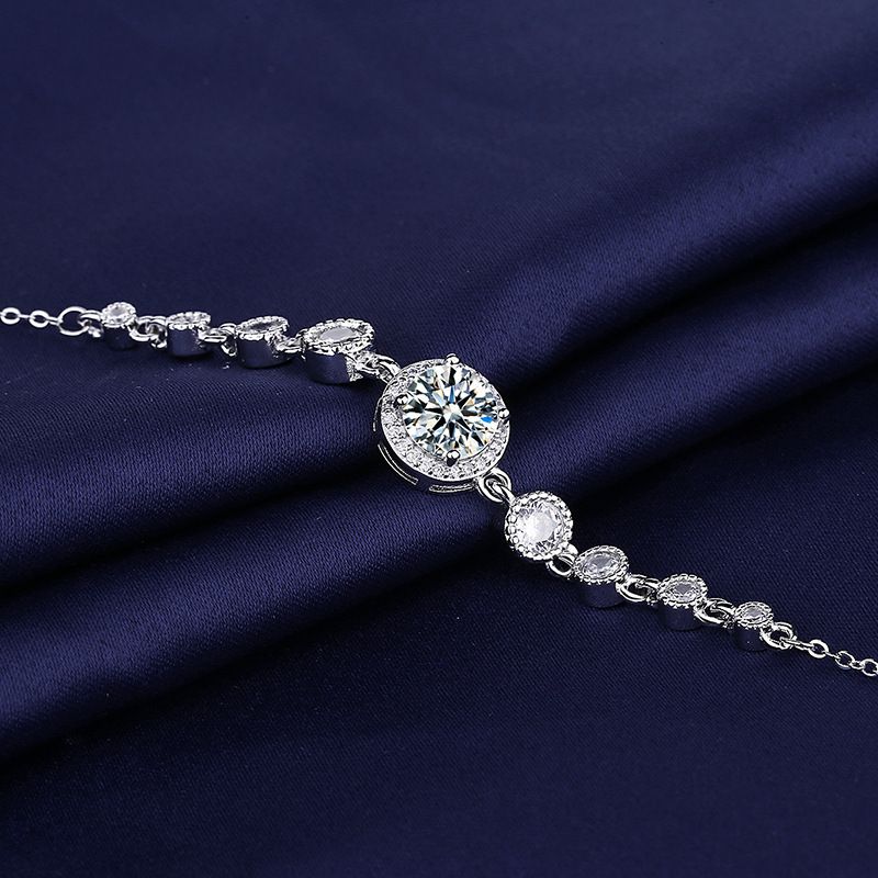 Classic round bag bracelet for women