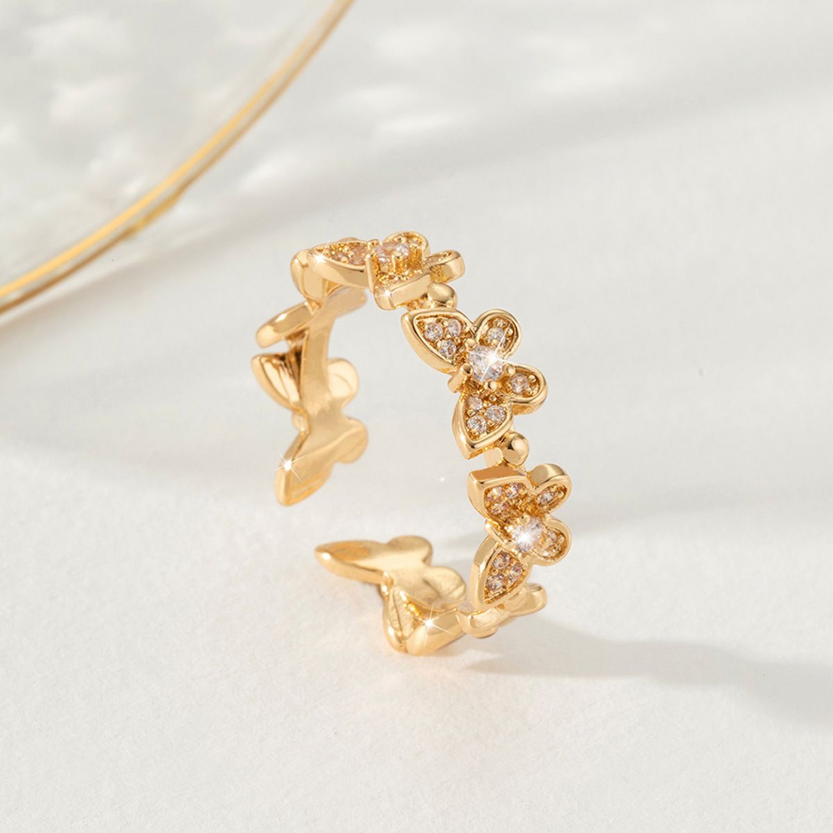 Butterfly adjustable opening index finger ring（New Customers Exclusive）