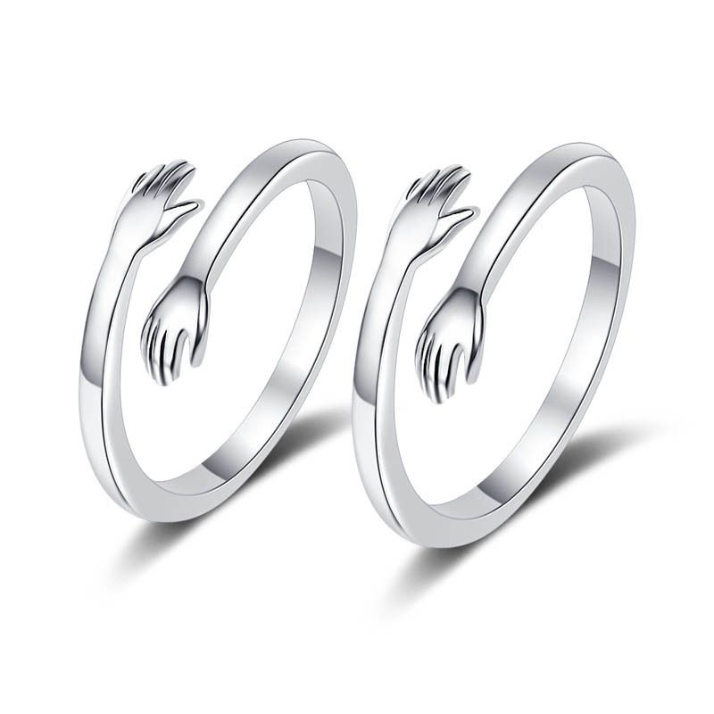 Love Embrace Couple Ring