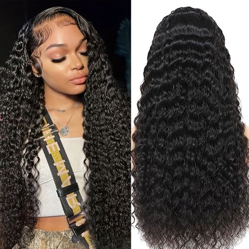 HD Melted Lace Deep Wave Wig – 13x6 Lace Front Human Hair, Pre-Plucked Baby Hair, Glueless Ready-to-Wear