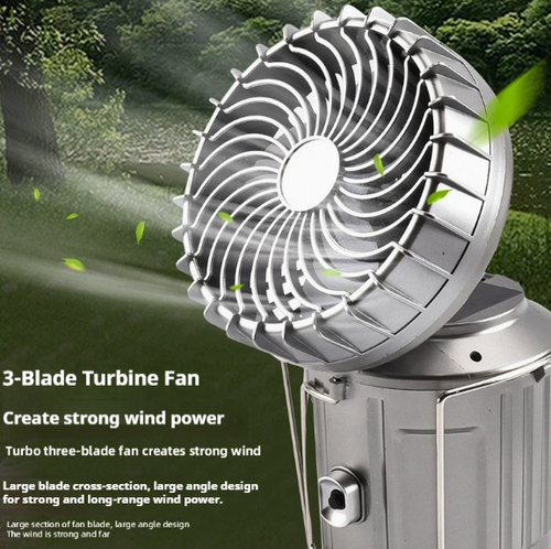 Solar-Powered Fan Light